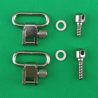 115 RGS 1inch Rifle Swivel Kit, w/ Wood Screws Nickel Finish