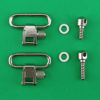 115 RGS 1.25inch Rifle Swivel Kit, w/ Wood Screws Nickel Finish