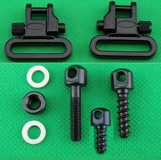 1in Black Fast Change Casting Steel Swivel