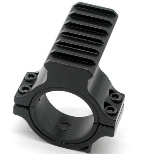 Dual Size Scope Ring with 20mm 6 Slot Weaver Picatinny Rail
