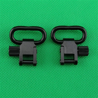 0.88in Black Quick Detach Super Metal Swivel